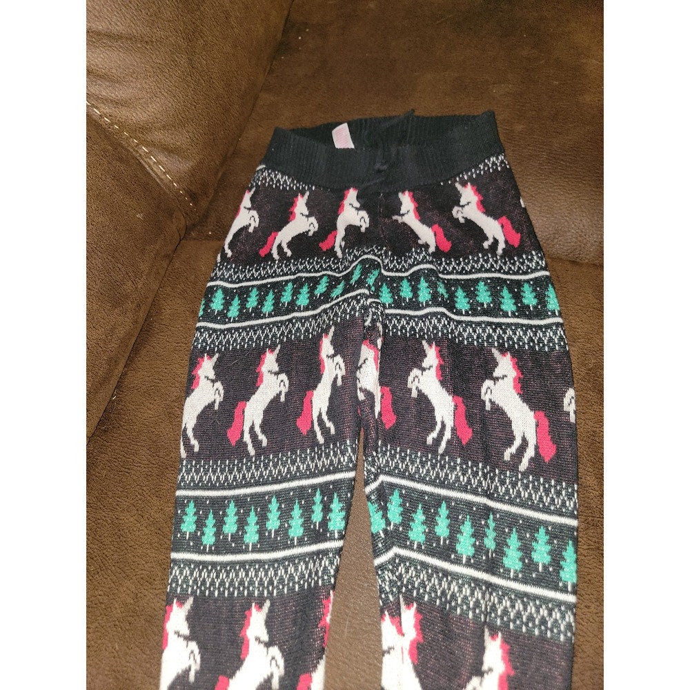 Justice unicorn holiday Christmas sweater and pants size 8 - Picture 5 of 7